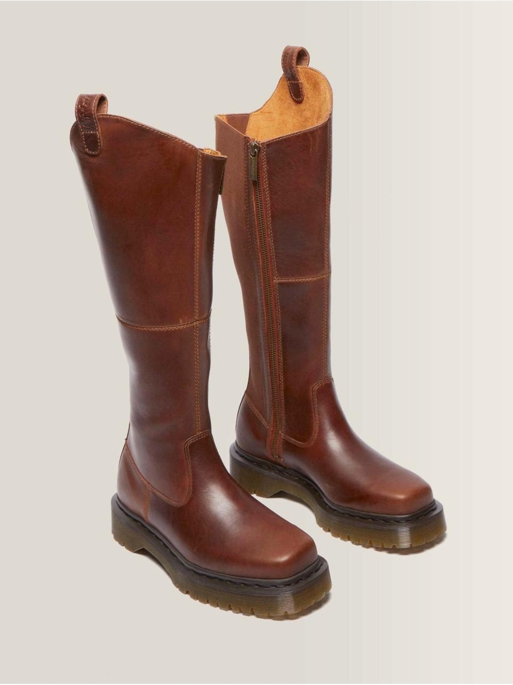Dr. Martens AMAAYAH KNEE HIGH LEATHER BOOTS - Picture 5 of 10